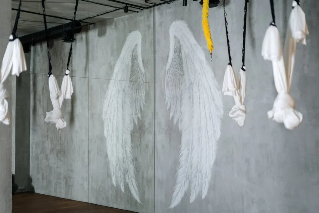 Different shapes and sizes of angel wings...