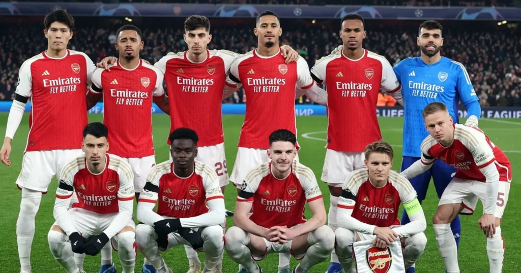 arsenal f.c. vs olympique lyon lineups